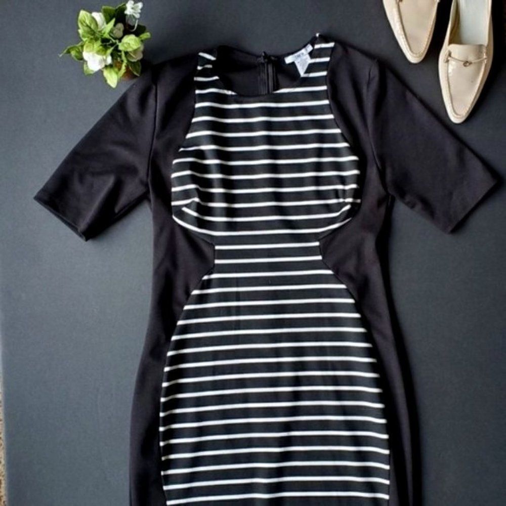 💍Bar III Black Dress with stripes